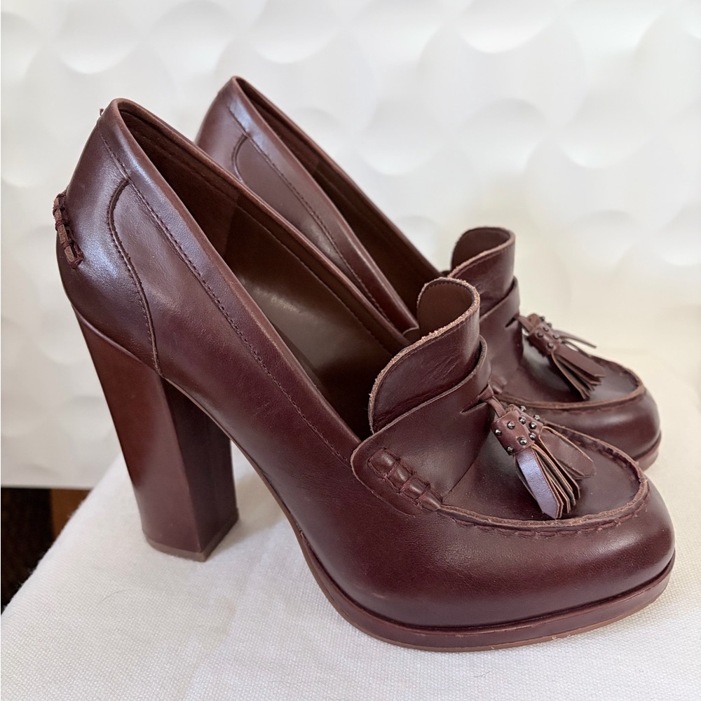 Vince Canuto Brown Leather Women's Loafers - 6 1/2
